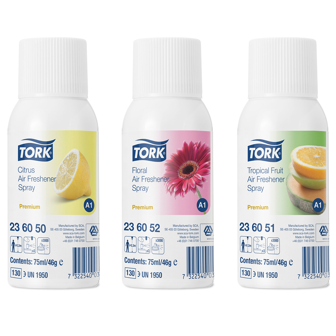 Tork Premium Airfreshener Aerosol Mixed Pack