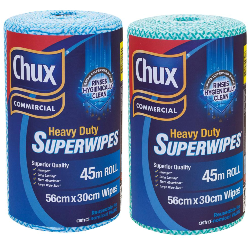 Chux Heavy Duty Superwipes - 45m x 30cm