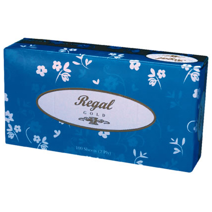 Regal Gold Soft and Gentle Facial Tissue 100's - 2 Ply